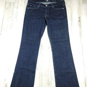 7 for all Mankind Women’s Jeans Bootcut Blue Dark Size 30 (32x31)EUC